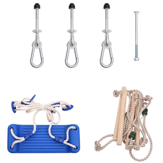 Schaukelsitz mit Seilleiter Blau 37x15 cm PE - Premium Spielturm-Zubehör  - Just €49.85! Shop now at homesales4u