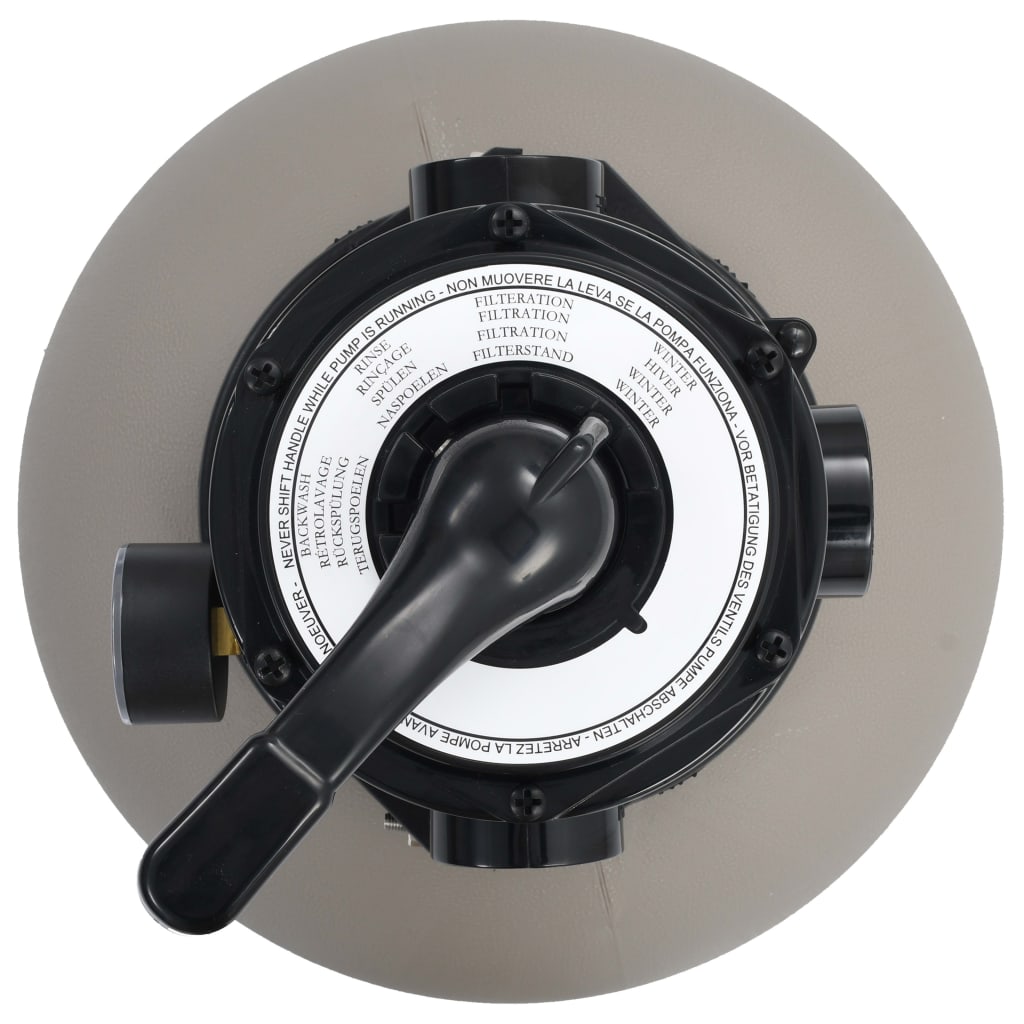 Pool-Sandfilter mit 4-Wege-Ventil Grau 350 mm - Premium Pool- & Whirlpool-Filter  - Just €204.32! Shop now at homesales4u
