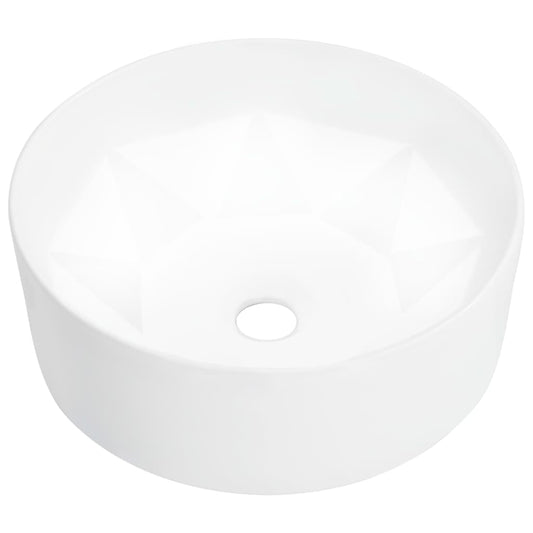 Waschbecken 36 x 14 cm Keramik Weiß - Premium Badezimmer-Waschbecken  - Just €71.31! Shop now at homesales4u