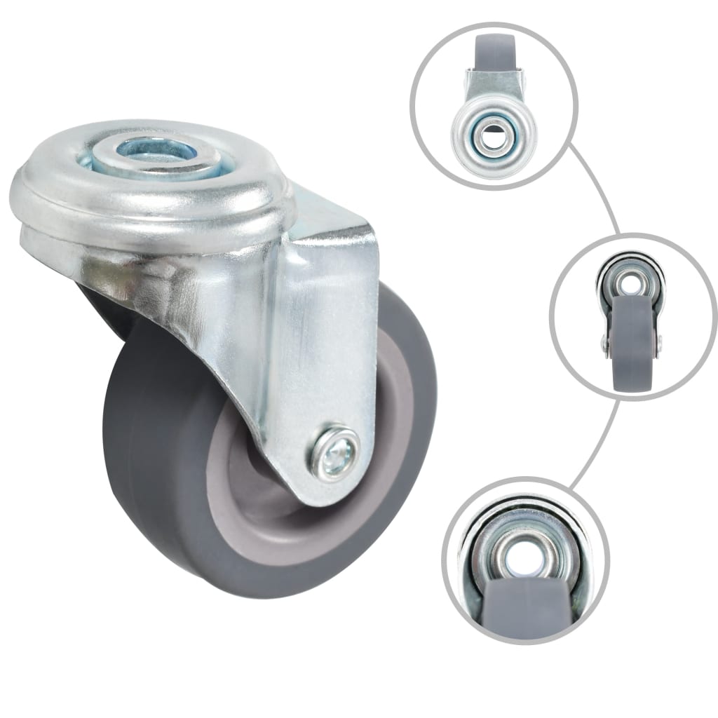 Lenkrollen mit Bolzenloch 4 Stk. 50 mm - Premium Materialbeförderung  - Just €25.53! Shop now at homesales4u