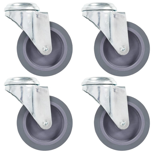 Lenkrollen mit Bolzenloch 4 Stk. 75 mm - Premium Materialbeförderung  - Just €37.63! Shop now at homesales4u