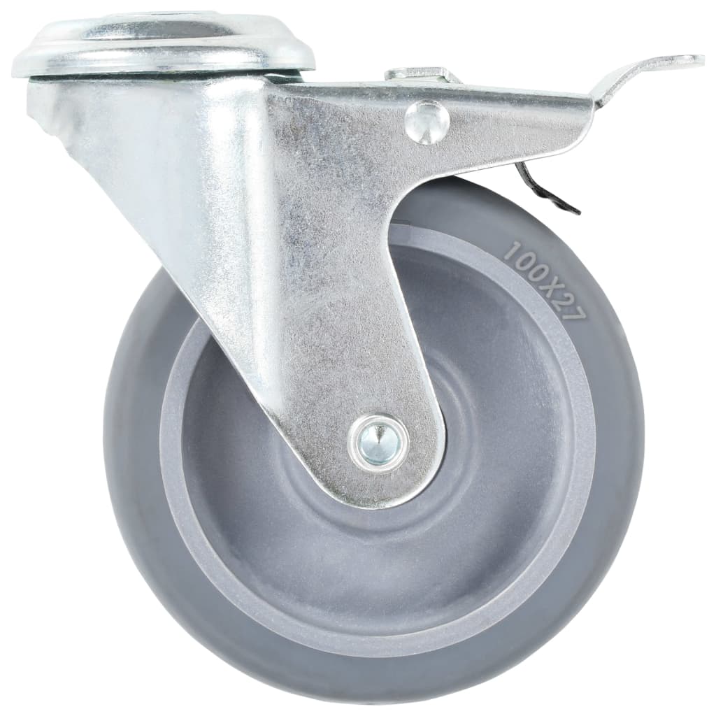 Lenkrollen mit Bolzenloch 4 Stk. 100 mm - Premium Materialbeförderung  - Just €38.68! Shop now at homesales4u