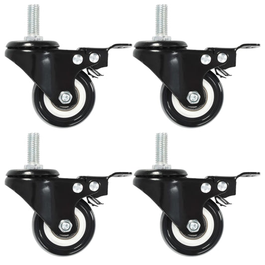 Lenkrollen mit Bremsen 4 Stk. 50 mm - Premium Materialbeförderung  - Just €32.99! Shop now at homesales4u