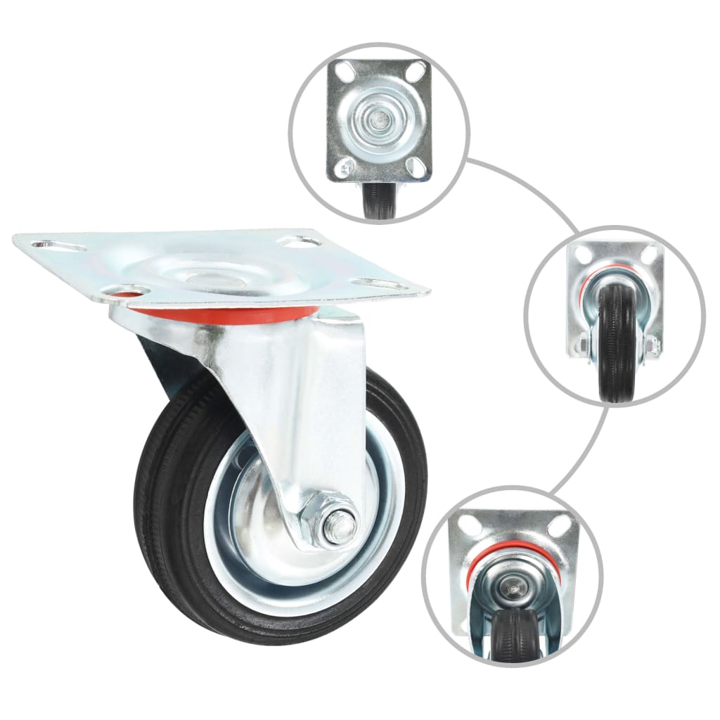 Lenkrollen 4 Stk. 75 mm - Premium Materialbeförderung  - Just €26.06! Shop now at homesales4u