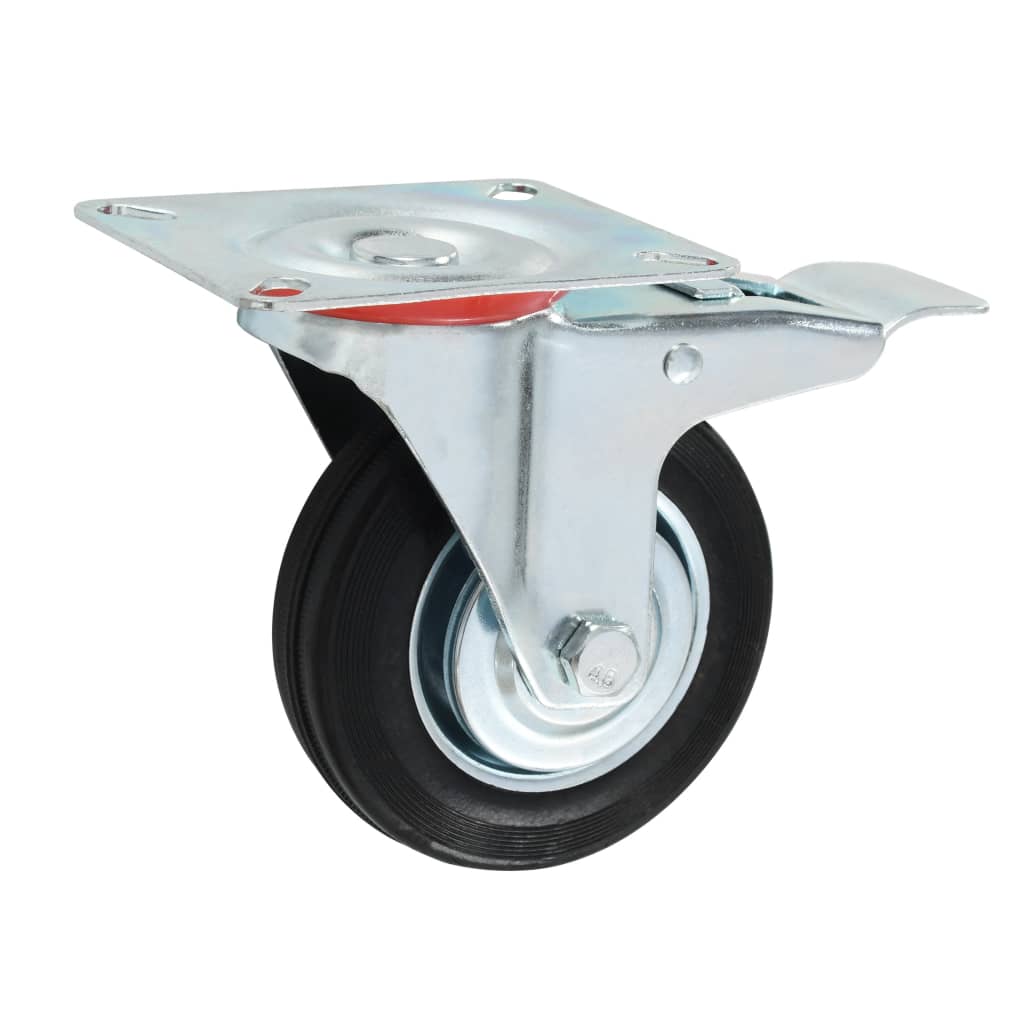 Lenkrollen mit Doppelbremsen 4 Stk. 100 mm - Premium Materialbeförderung  - Just €35.01! Shop now at homesales4u