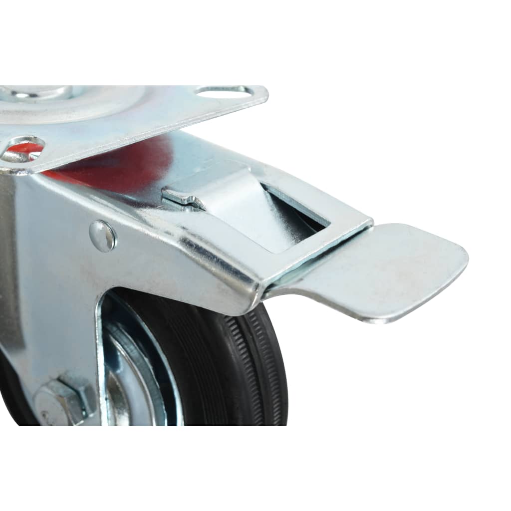 Lenkrollen mit Doppelbremsen 4 Stk. 100 mm - Premium Materialbeförderung  - Just €35.01! Shop now at homesales4u