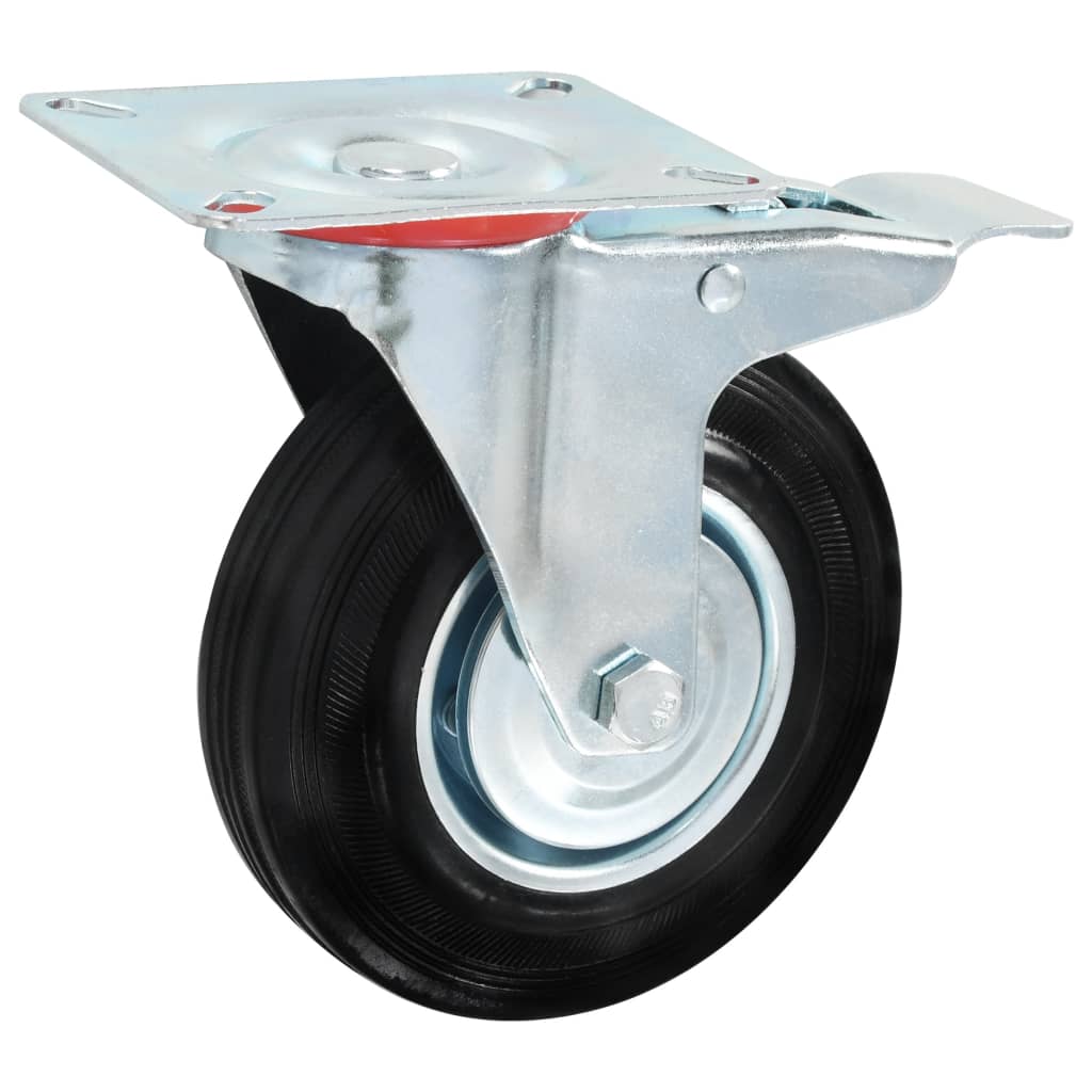Lenkrollen mit Doppelbremsen 4 Stk. 125 mm - Premium Materialbeförderung  - Just €50.20! Shop now at homesales4u