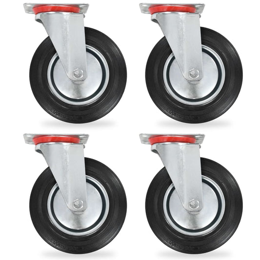 Lenkrollen 4 Stk. 200 mm - Premium Materialbeförderung  - Just €86.33! Shop now at homesales4u