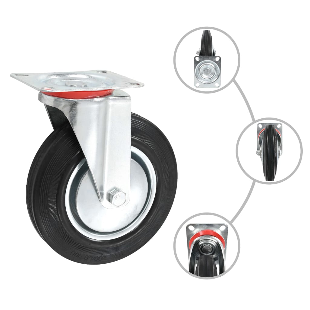Lenkrollen 4 Stk. 200 mm - Premium Materialbeförderung  - Just €86.33! Shop now at homesales4u