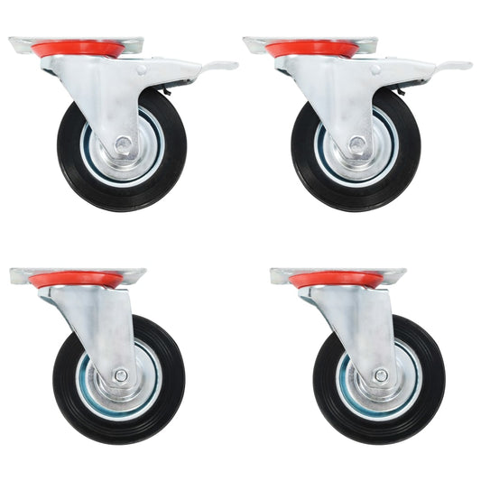 Lenkrollen 4 Stk. 100 mm - Premium Materialbeförderung  - Just €34.82! Shop now at homesales4u