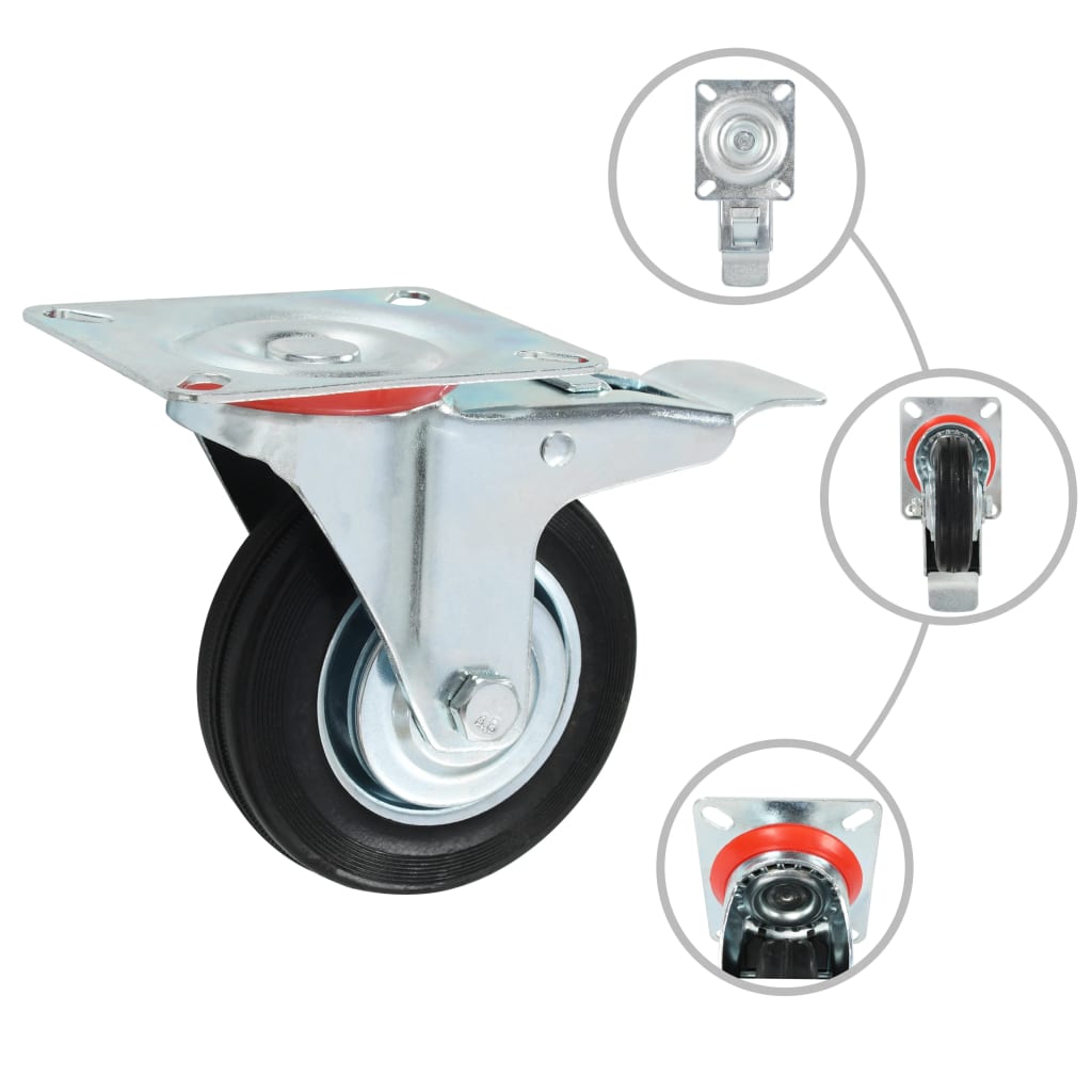 Lenkrollen 4 Stk. 100 mm - Premium Materialbeförderung  - Just €34.82! Shop now at homesales4u