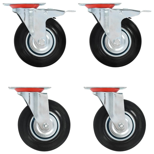 Lenkrollen 4 Stk. 125 mm - Premium Materialbeförderung  - Just €44.60! Shop now at homesales4u