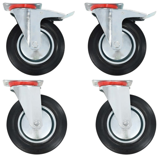 Lenkrollen 4 Stk. 200 mm - Premium Materialbeförderung  - Just €86.42! Shop now at homesales4u