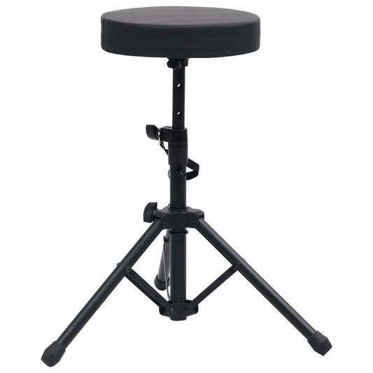 Verstellbarer Drumhocker Schwarz Rund - Premium Musikerstühle & -hocker  - Just €42.38! Shop now at homesales4u