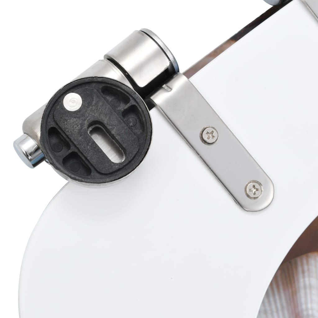 Toilettensitz mit Soft-Close-Deckel MDF Muschel-Design - Premium Toilettensitze  - Just €58.80! Shop now at homesales4u