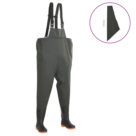 Wathose mit Stiefeln Grün Größe 42 - Premium Wathosen für Angler & Jäger  - Just €56.14! Shop now at homesales4u