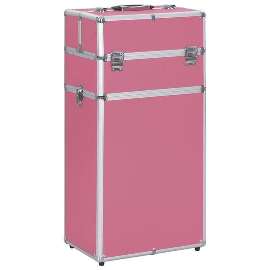 Kosmetikkoffer Aluminium Rosa - Premium Kulturtaschen  - Just €124.29! Shop now at homesales4u
