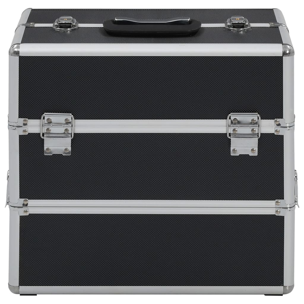 Kosmetikkoffer 37x24x35 cm Schwarz Aluminium - Premium Kulturtaschen  - Just €59.02! Shop now at homesales4u
