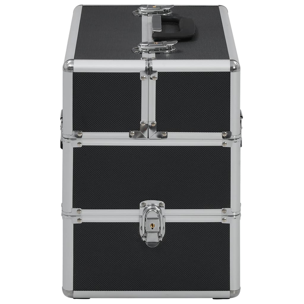 Kosmetikkoffer 37x24x35 cm Schwarz Aluminium - Premium Kulturtaschen  - Just €59.02! Shop now at homesales4u