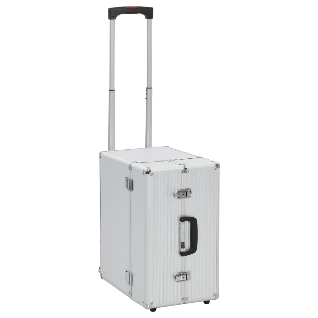 Pilotenkoffer 47 x 39 x 27 cm Silbern Aluminium - Premium Kulturtaschen  - Just €99.36! Shop now at homesales4u