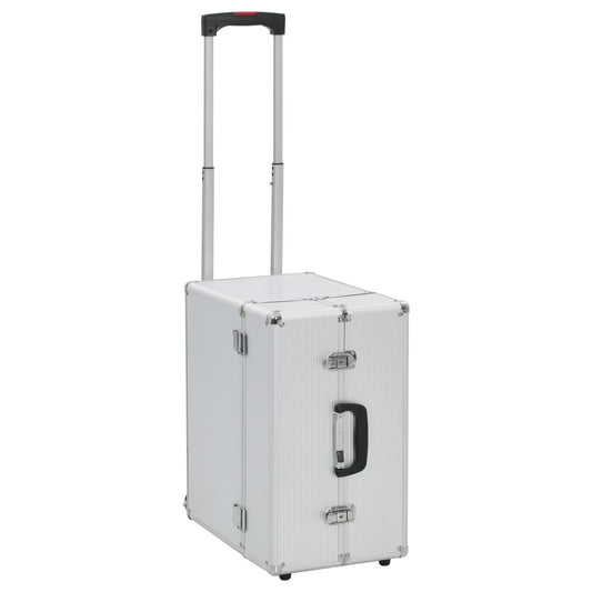 Pilotenkoffer 47 x 39 x 27 cm Silbern Aluminium - Premium Kulturtaschen  - Just €99.36! Shop now at homesales4u