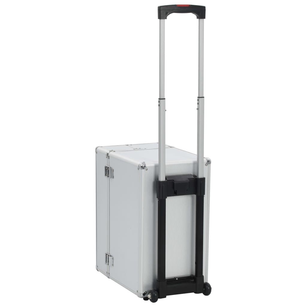 Pilotenkoffer 47 x 39 x 27 cm Silbern Aluminium - Premium Kulturtaschen  - Just €99.36! Shop now at homesales4u