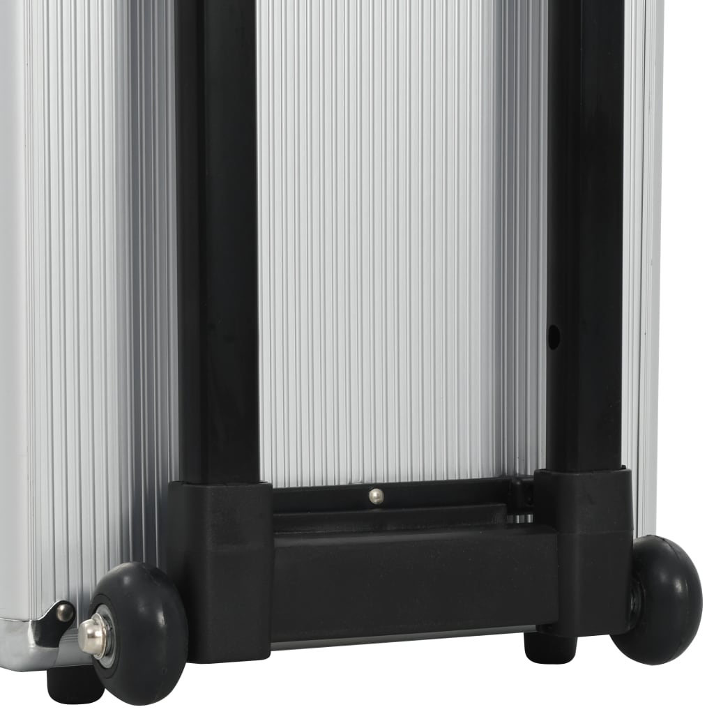 Pilotenkoffer 47 x 39 x 27 cm Silbern Aluminium - Premium Kulturtaschen  - Just €99.36! Shop now at homesales4u