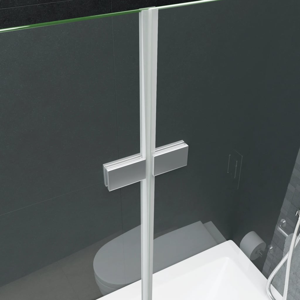 Badewannenaufsatz 2-fach Faltbar ESG 120x68x130 cm - Premium Duschkabinen & -türen  - Just €312.23! Shop now at homesales4u