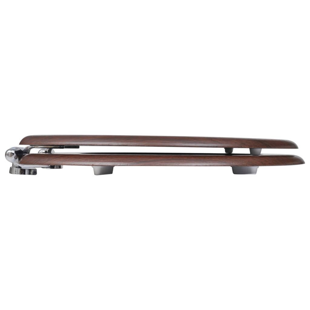 Toilettensitze 2 Stk. Deckel mit Absenkautomatik MDF Braun - Premium Toilettensitze  - Just €146.89! Shop now at homesales4u