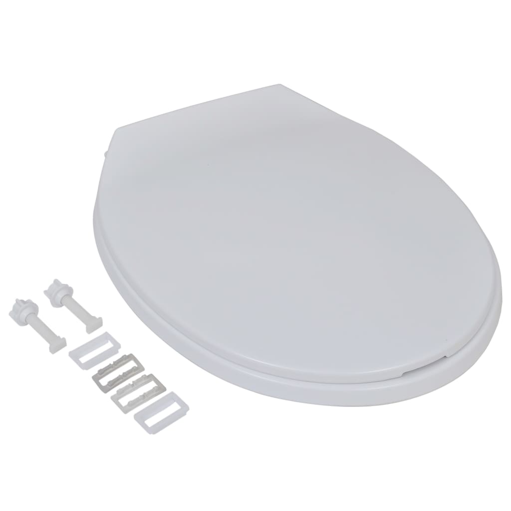 Toilettensitze mit Absenkautomatik 2 Stk. Kunststoff Weiß - Premium Toilettensitze  - Just €58.54! Shop now at homesales4u