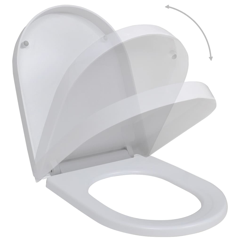 Toilettensitze mit Absenkautomatik 2 Stk. Kunststoff Weiß - Premium Toilettensitze  - Just €81.51! Shop now at homesales4u