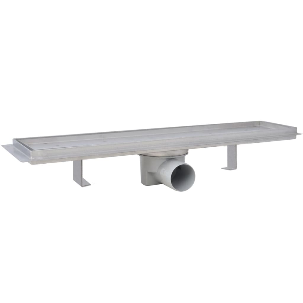 Lineare Duschrinnen 2 Stk. 530 x 140 mm Edelstahl - Premium Abflüsse  - Just €115.99! Shop now at homesales4u