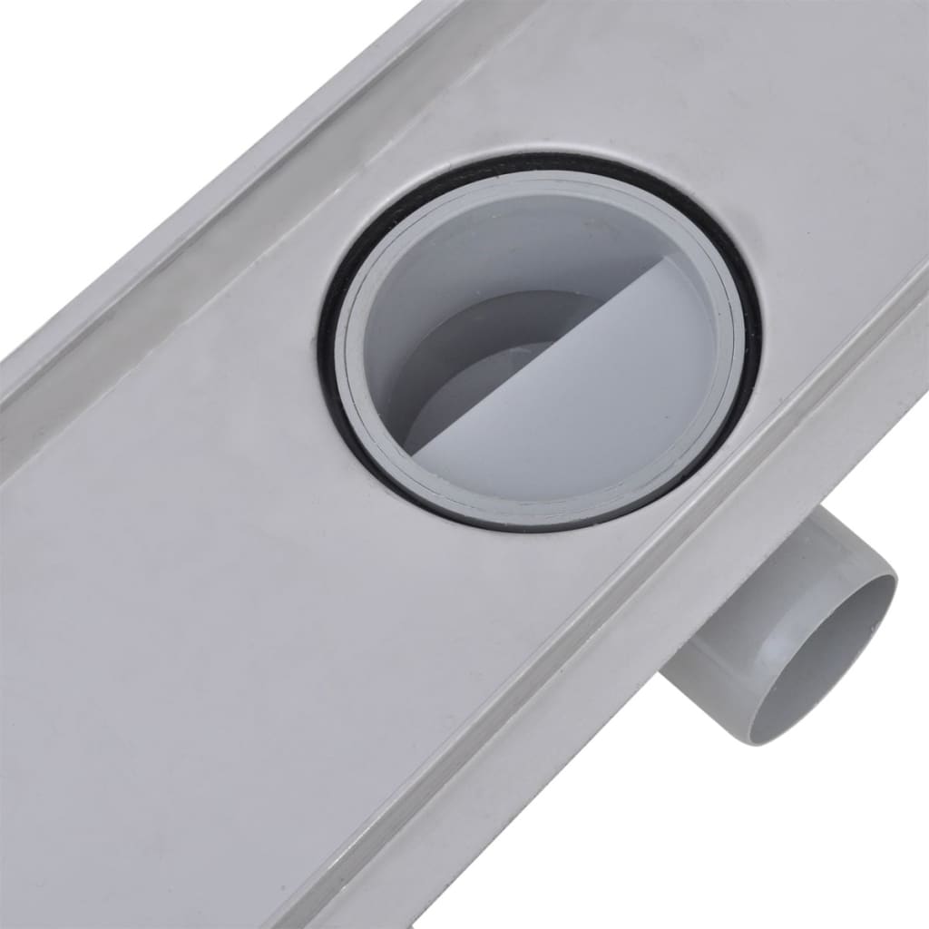 Lineare Duschrinnen 2 Stk. 930 x 140 mm Edelstahl - Premium Abflüsse  - Just €157.36! Shop now at homesales4u