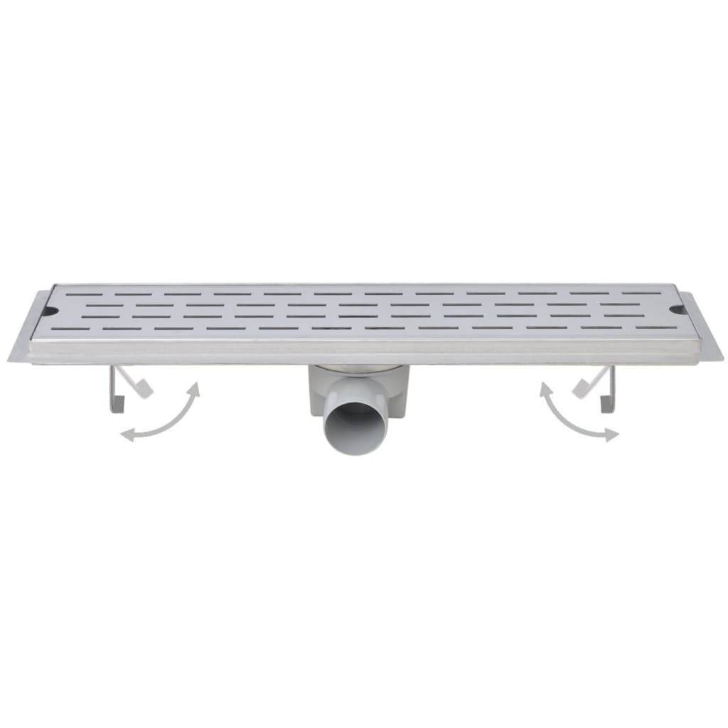 Lineare Duschrinnen 2 Stk. Linien 830 x 140 mm Edelstahl - Premium Abflüsse  - Just €125.81! Shop now at homesales4u