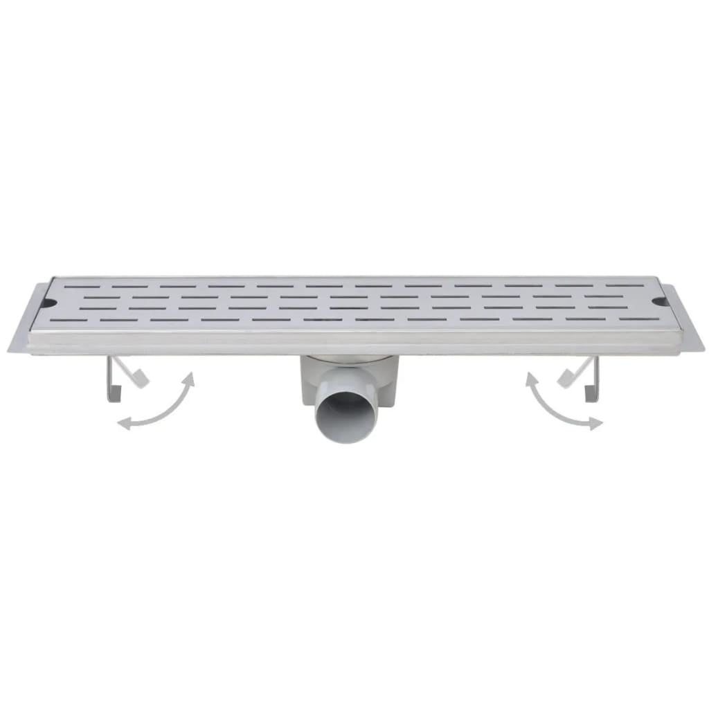Lineare Duschrinnen 2 Stk. Blasen 730 x 140 mm Edelstahl - Premium Abflüsse  - Just €120.11! Shop now at homesales4u