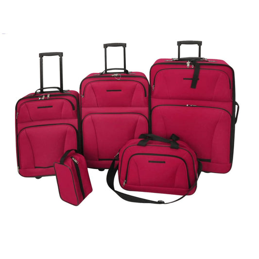 Reiseset Kofferset 5-teilig Rot - Premium Reisekoffer  - Just €142.81! Shop now at homesales4u