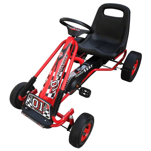 Go Kart Rot 96 x 60 x 56 cm - Premium Lauflernwagen & Rutsch- & Tretfahrzeuge  - Just €172.99! Shop now at homesales4u