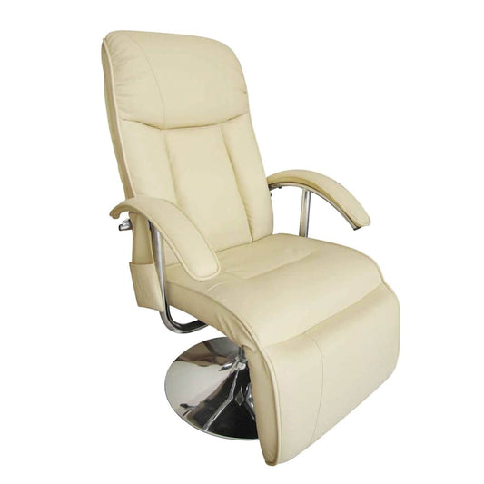 Massagesessel Cremeweiß Kunstleder - Premium Massagesessel  - Just €337.52! Shop now at homesales4u