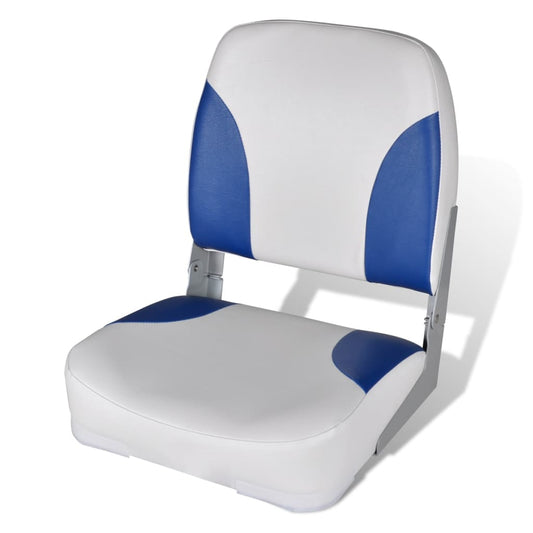 Bootssitz Klappbar Blau-Weiß 41x36x48 cm - Premium Segelboot-Zubehör  - Just €76.90! Shop now at homesales4u