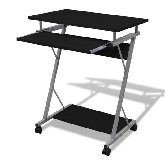 Computertisch Computerwagen PC Tisch Bürotisch Laptop Rollen schwarz - Premium Schreibtische  - Just €77.02! Shop now at homesales4u