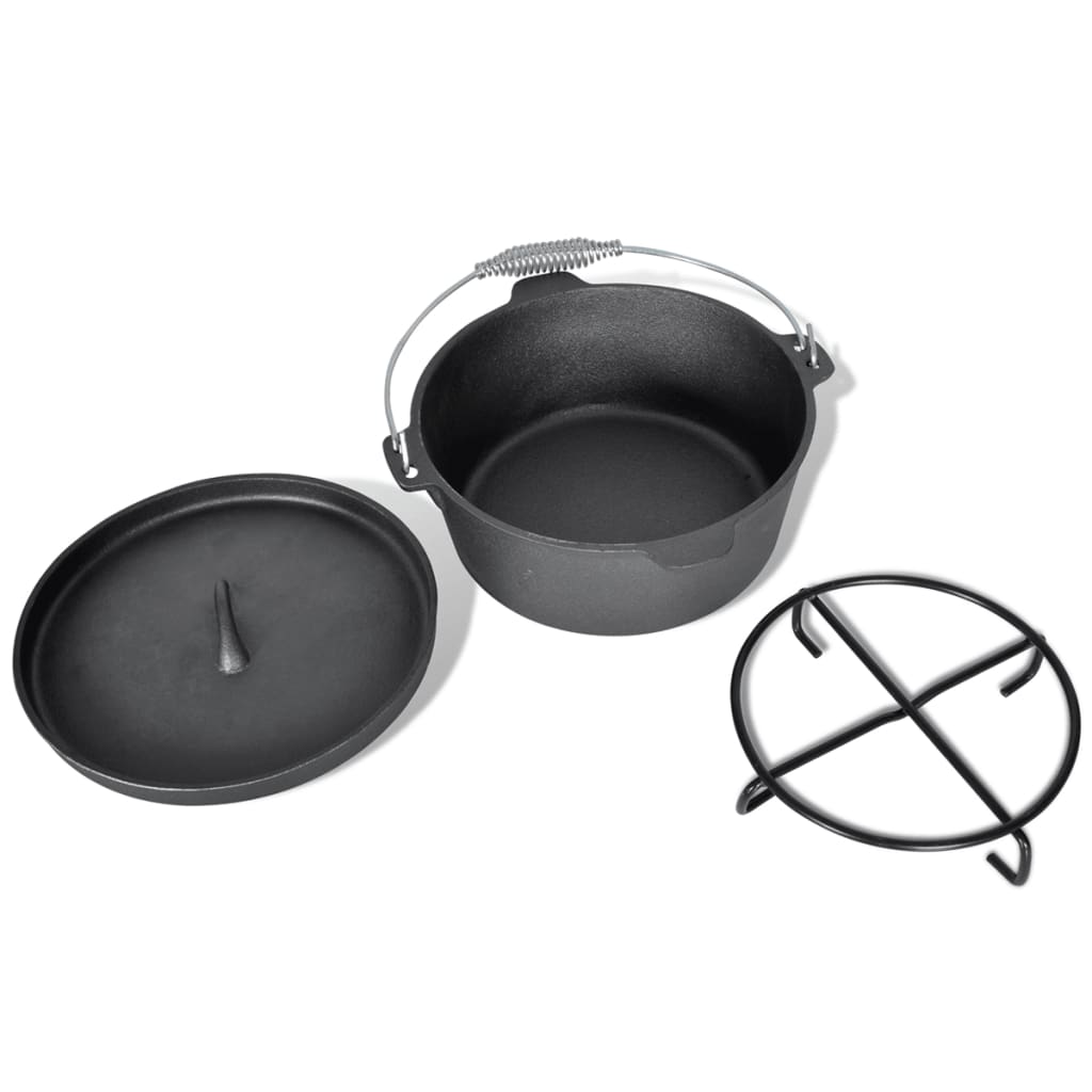 9-teiliges Set in Holzkiste Kochtopf-Set Töpfe Pfanne - Premium Schmortöpfe  - Just €160! Shop now at homesales4u
