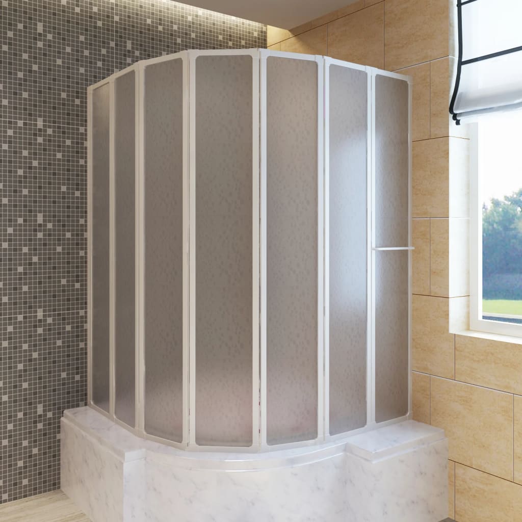 Duschwand Duschabtrennung 140 x 168 cm 7 Faltwände - Premium Duschkabinen & -türen  - Just €283.24! Shop now at homesales4u