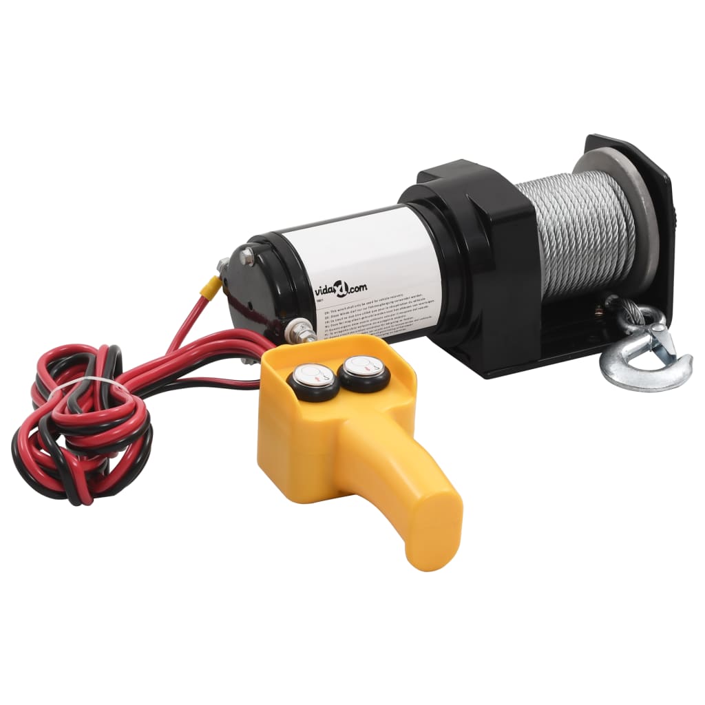 12 V Elektrische Seilwinde 907 kg Kabel-Fernbedienung - Premium Seilwinden  - Just €127.44! Shop now at homesales4u