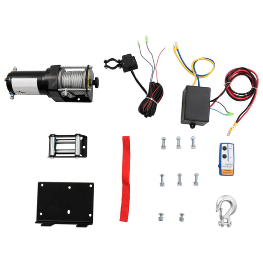 12 V Elektrische Seilwinde 1360kg + Montageplatte Fernbedienung - Premium Seilwinden  - Just €194.20! Shop now at homesales4u