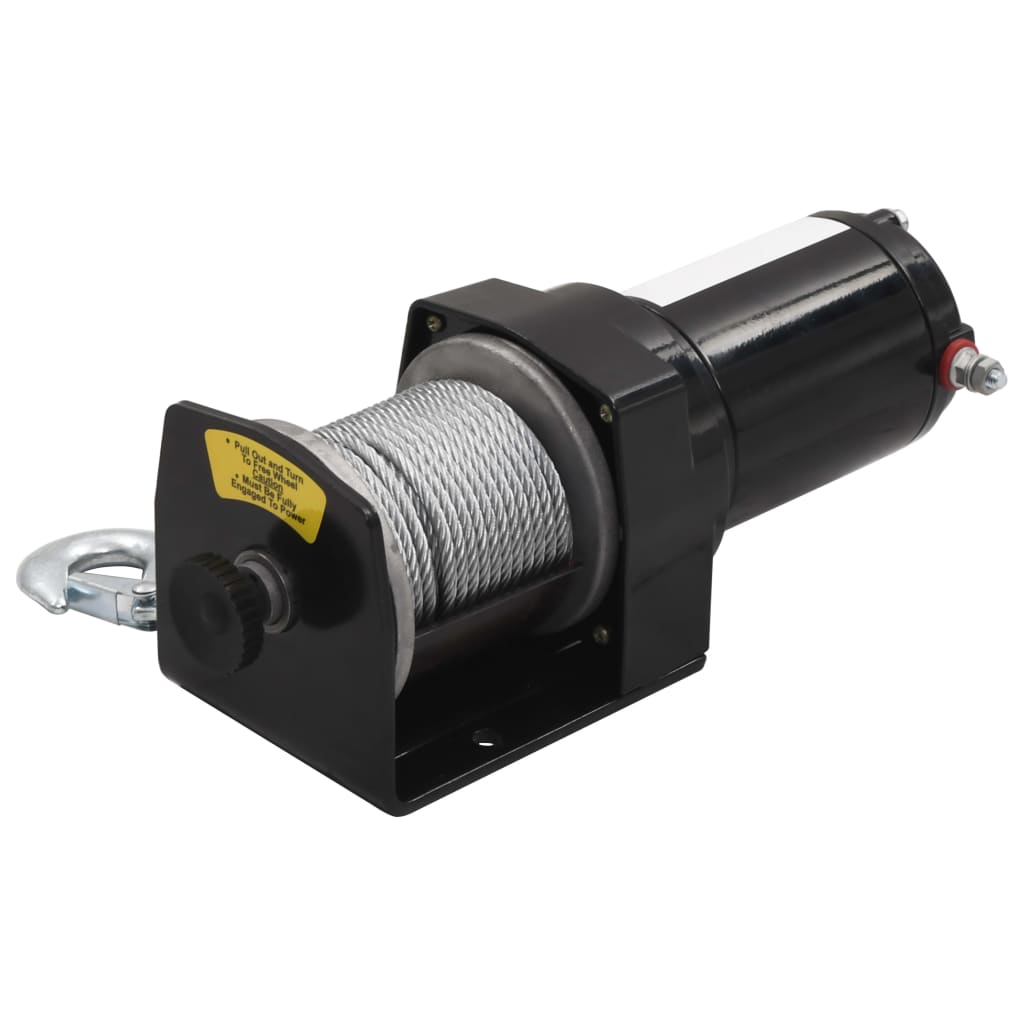 12 V Elektrische Seilwinde 1360kg + Montageplatte Fernbedienung - Premium Seilwinden  - Just €194.20! Shop now at homesales4u