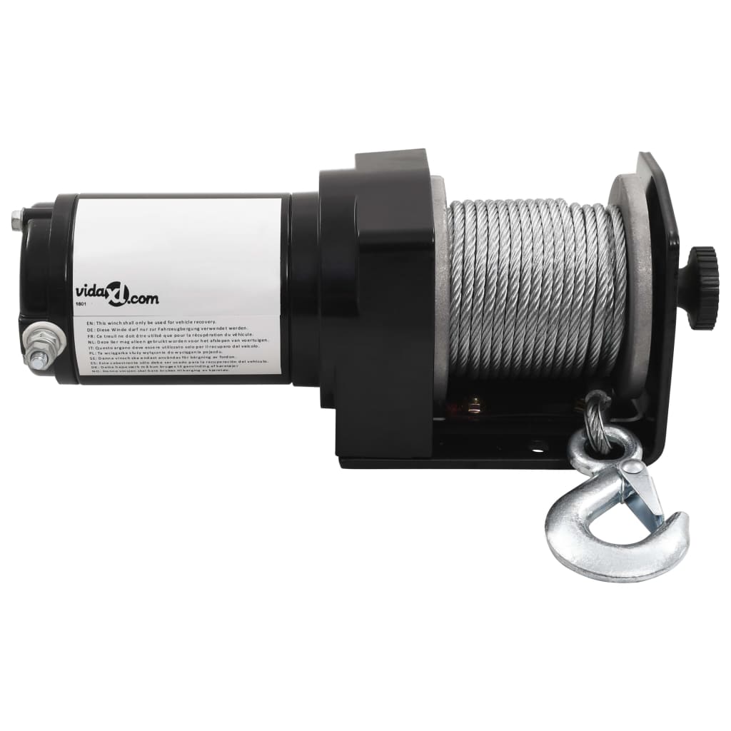 12 V Elektrische Seilwinde 1360kg + Montageplatte Fernbedienung - Premium Seilwinden  - Just €194.20! Shop now at homesales4u