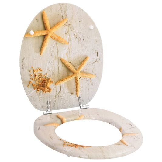 Toilettensitz MDF Deckel Seestern - Premium Toilettensitze  - Just €55.93! Shop now at homesales4u