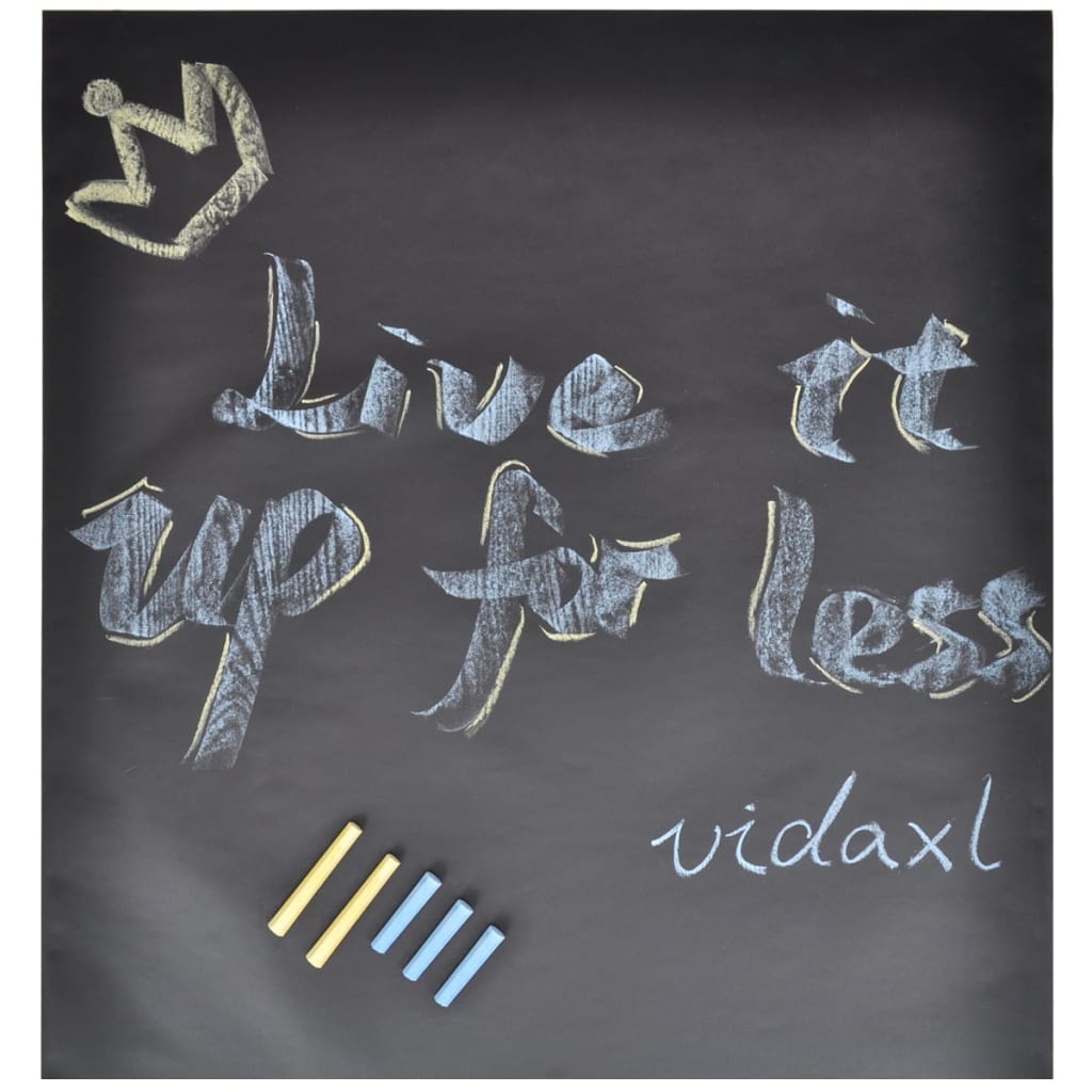 Wandaufkleber Kreidetafel 0,6x3 m 2 Rollen mit Kreiden - Premium Kreidetafeln  - Just €37.39! Shop now at homesales4u