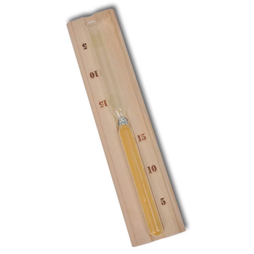 5-tlg. Saunazubehör mit Eimer Löffel Sanduhr Thermo-Hygrometer - Premium Sauna-Zubehör  - Just €66.30! Shop now at homesales4u
