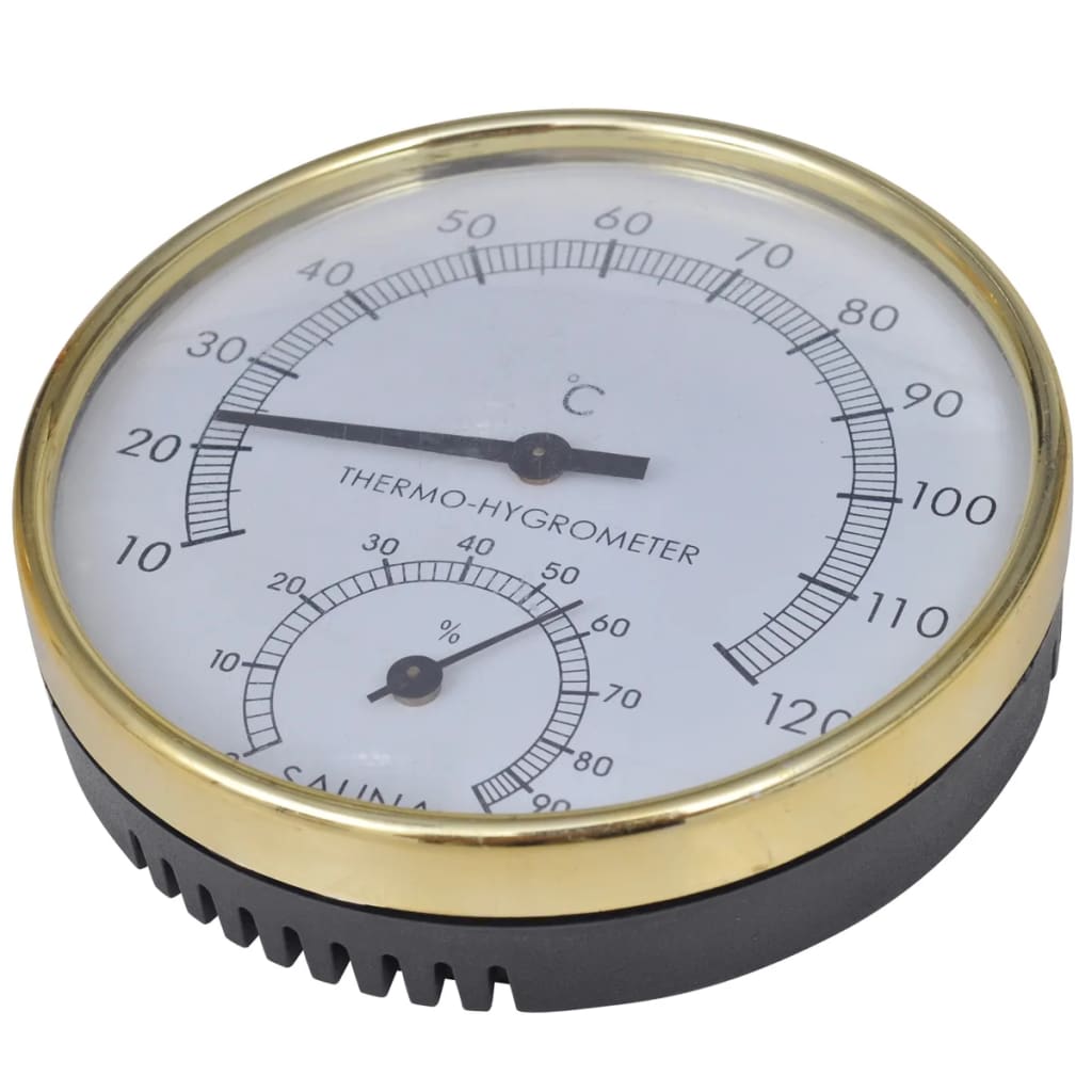 5-tlg. Saunazubehör mit Eimer Löffel Sanduhr Thermo-Hygrometer - Premium Sauna-Zubehör  - Just €66.30! Shop now at homesales4u